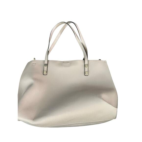 NWT Calvin Klein Women's Beige Magnetic Closure Inside Clutch Tote Bag
